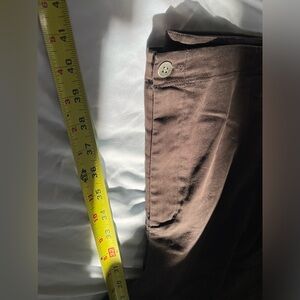 Chicos brown size 3 pants with zipper and button. K.